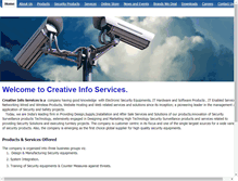 Tablet Screenshot of creativeinfoservices.com